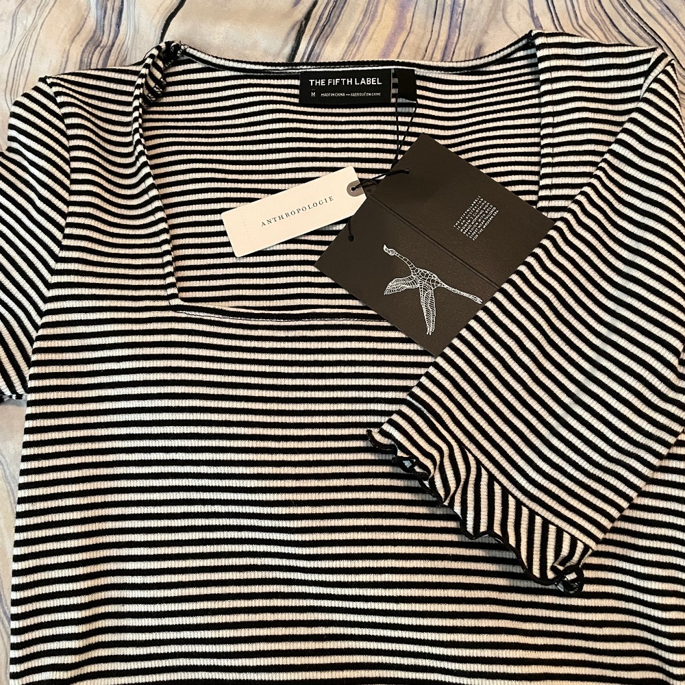 Anthropologie NWT the fifth label stripe shirt